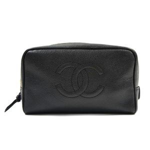 Chanel Caviar Pouch Bag Black